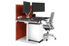 Flexi Premium Height Adjustable Single Workstation [1400L x 800W with Cable Scallop] - Thumbnail 72 
