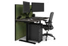 Flexi Premium Height Adjustable Single Workstation [1400L x 800W with Cable Scallop] - Thumbnail 34 