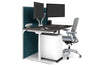 Flexi Premium Height Adjustable Single Workstation [1400L x 800W with Cable Scallop] - Thumbnail 70 