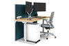 Flexi Premium Height Adjustable Single Workstation [1600L x 700W] - Thumbnail 63 