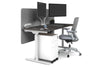 Flexi Premium Height Adjustable Single Workstation [1600L x 700W] - Thumbnail 14 