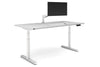 Flexi Premium Height Adjustable Single Workstation [1600L x 800W with Cable Scallop] - Thumbnail 4 