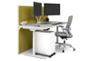 Flexi Premium Height Adjustable Single Workstation [1800L x 800W with Cable Scallop] - Thumbnail 73 