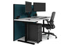 Flexi Premium Height Adjustable Single Workstation [1800L x 800W with Cable Scallop] - Thumbnail 45 