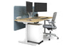 Flexi Premium Height Adjustable Single Workstation [1800L x 800W with Cable Scallop] - Thumbnail 8 