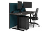 Flexi Premium Height Adjustable Single Workstation [1800L x 800W with Cable Scallop] - Thumbnail 33 