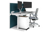 Flexi Premium Height Adjustable Single Workstation [1800L x 800W with Cable Scallop] - Thumbnail 80 