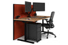 Flexi Premium Height Adjustable Single Workstation [1800L x 800W with Cable Scallop] - Thumbnail 54 