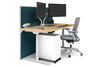 Flexi Premium Height Adjustable Single Workstation [1800L x 800W with Cable Scallop] - Thumbnail 63 