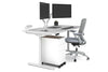 Flexi Premium Height Adjustable Single Workstation [1800L x 800W with Cable Scallop] - Thumbnail 1 