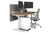 Flexi Premium Height Adjustable Single Workstation [1800L x 800W with Cable Scallop] - Thumbnail 10 