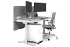 Flexi Premium Height Adjustable Single Workstation [1800L x 800W with Cable Scallop] - Thumbnail 2 