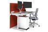 Flexi Premium Height Adjustable Single Workstation [1800L x 800W with Cable Scallop] - Thumbnail 71 