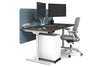 Flexi Premium Height Adjustable Single Workstation [1800L x 800W with Cable Scallop] - Thumbnail 16 