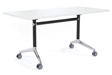 Flip Top / Folding Mobile Meeting Room Table Blackjack [1200L x 700W]