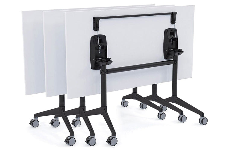 Flip Top / Folding Mobile Meeting Room Table Blackjack [1600L x 700W] Ooh La La 