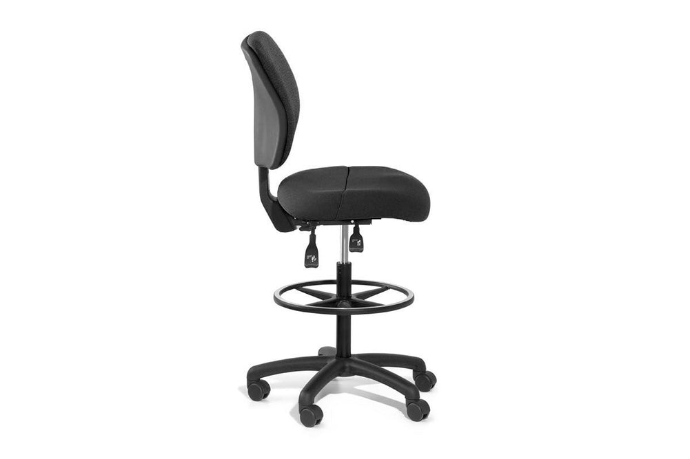 Gregory Boxta Dual Density Ergonomic Drafting Chair-height adjustable arms  
