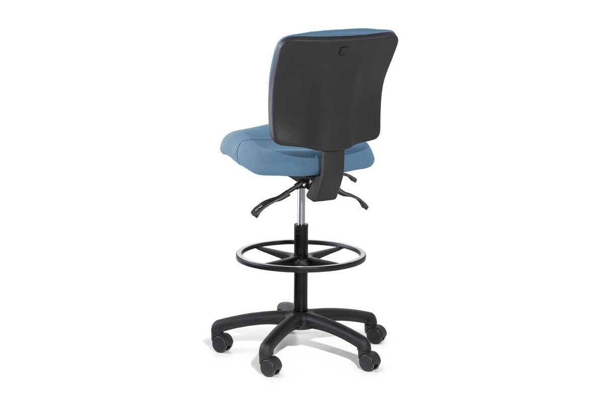 Gregory Boxta Dual Density Ergonomic Drafting Chair-blue  