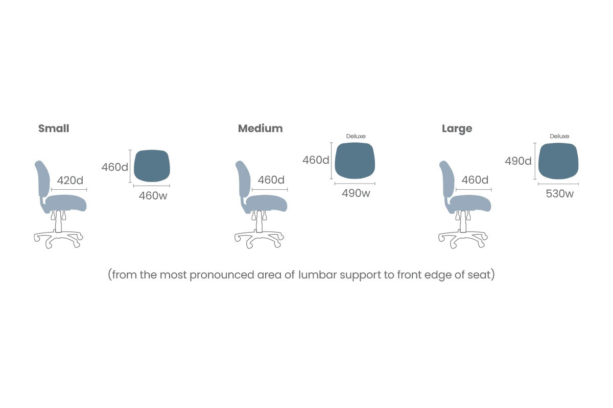 Gregory Boxta Dual Density Ergonomic Office Chair-blue  