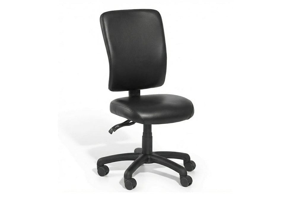 Gregory Boxta Dual Density Ergonomic Office Chair - Deluxe Seat [High Back]-small black anti-microbial vinyl none