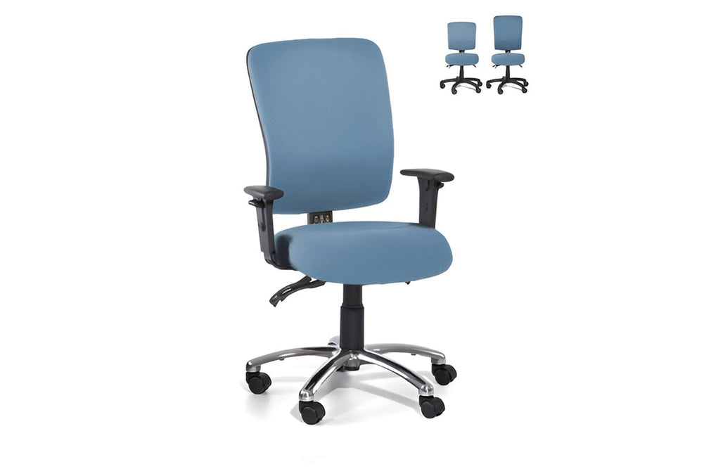 Gregory Boxta Dual Density Ergonomic Office Chair - Split Seat [High Back]-large oniscus chelsea wool fabric height adjustable arms