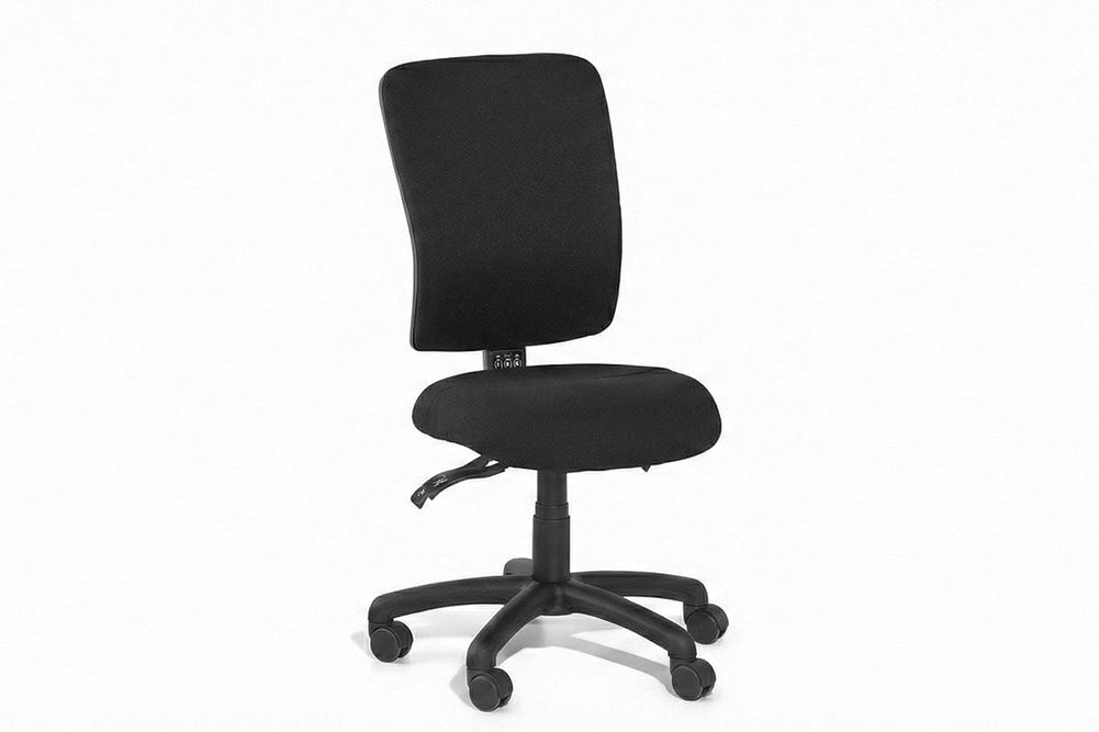 Gregory Boxta Dual Density Ergonomic Office Chair - Split Seat [High Back]-small black house fabric none