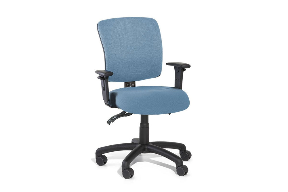 Gregory Boxta Dual Density Ergonomic Office Chair - Split Seat [Medium Back]-large oniscus chelsea wool fabric height adjustable arms