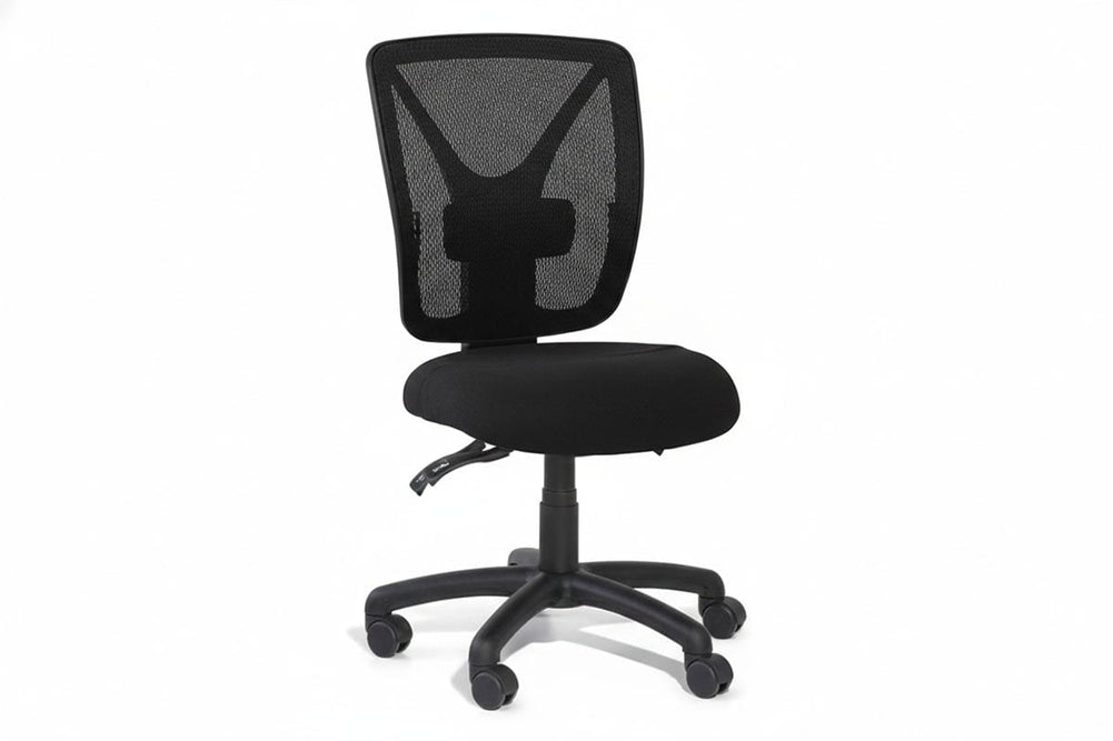 Gregory Evoke Dual Density Ergonomic Office Chair - Split Seat [Medium Back]-small black house fabric none