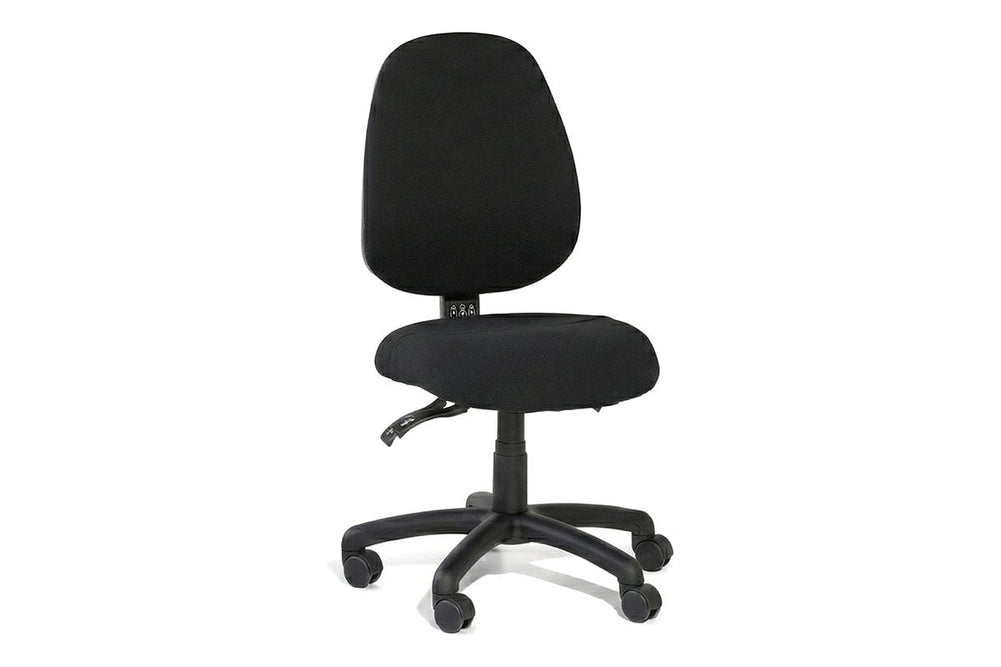 Gregory Inca Dual Density Ergonomic Office Chair - Split Seat [High Back]-small black house fabric none