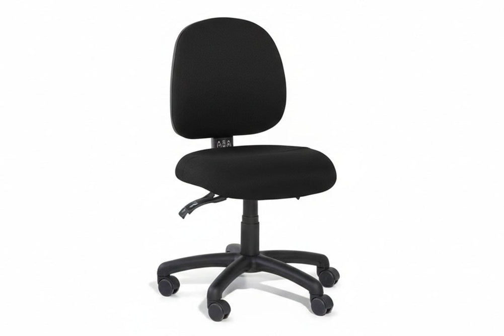 Gregory Inca Dual Density Ergonomic Office Chair - Split Seat [Medium Back]-small black house fabric none