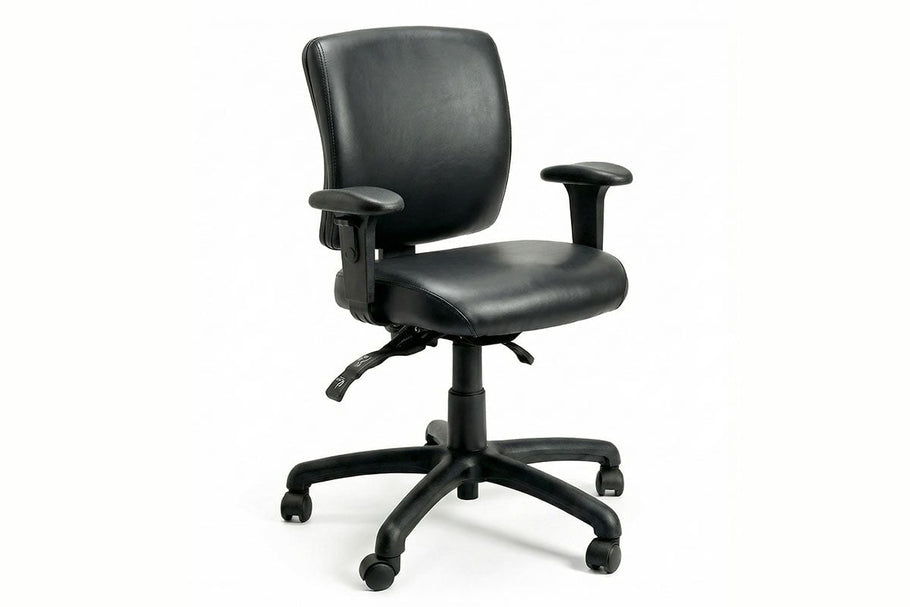 Environmental image of Gregory Petite Boxta Dual Density Ergonomic Office Chair - Vinyl [Medium Back]