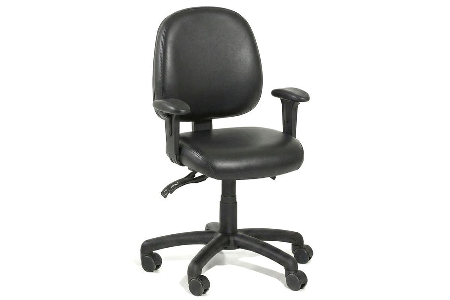 Environmental image of Gregory Petite Inca Dual Density Ergonomic Office Chair - Vinyl [Medium Back]