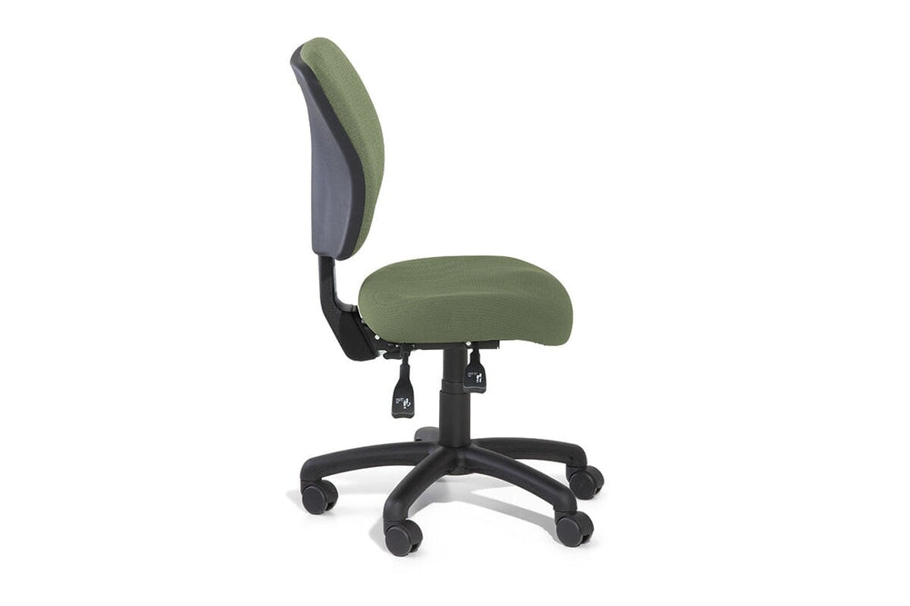 Gregory Petite Inca Dual Density Ergonomic Office Chair - House Fabric [High Back]-oniscus chelsea wool fabric height adjustable arms 
