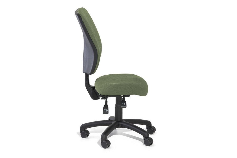 Gregory Petite Inca Dual Density Ergonomic Office Chair - House Fabric [Medium Back]-oniscus chelsea wool fabric height adjustable arms 