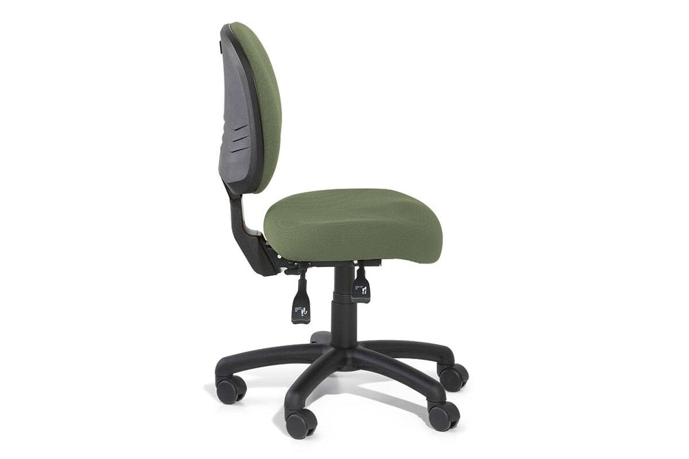 Gregory Petite Inca Dual Density Ergonomic Office Chair - House Fabric [Medium Back]-oniscus chelsea wool fabric height adjustable arms 