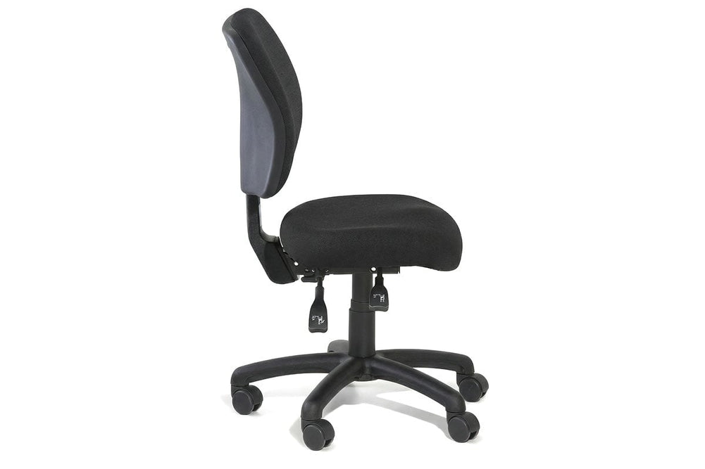 Gregory Petite Inca Dual Density Ergonomic Office Chair - House Fabric [Medium Back]-oniscus chelsea wool fabric height adjustable arms 