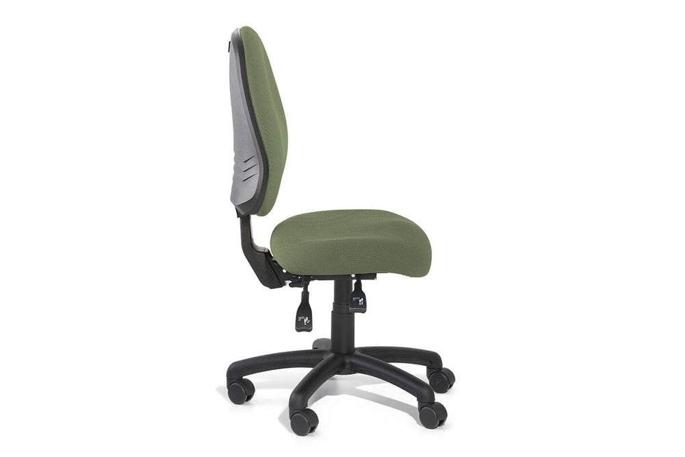 Gregory Petite Inca Dual Density Ergonomic Office Chair - House Fabric [Medium Back]-oniscus chelsea wool fabric height adjustable arms 