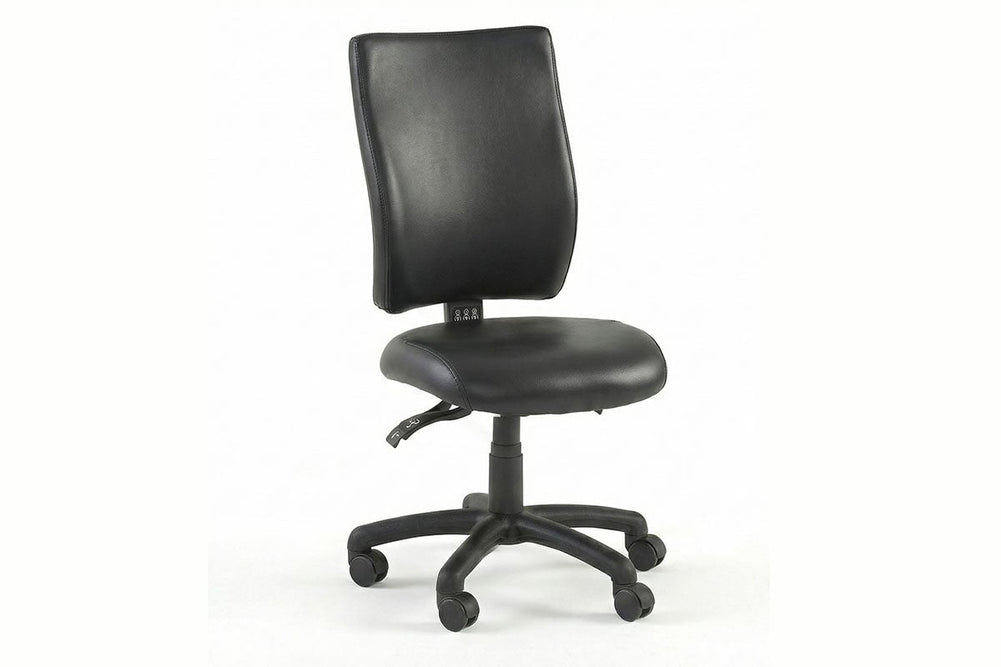 Gregory Scope Dual Density Ergonomic Office Chair - Deluxe Seat [High Back]-small black anti-microbial vinyl none