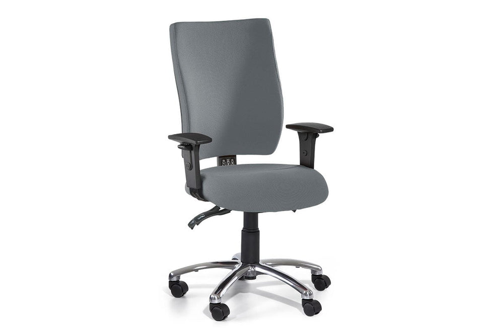 Gregory Scope Dual Density Ergonomic Office Chair - Split Seat [High Back]-large oniscus chelsea wool fabric height adjustable arms