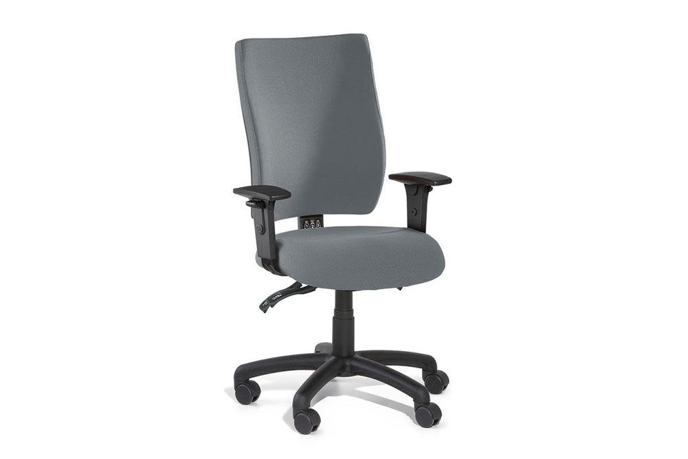 Gregory Scope Dual Density Ergonomic Office Chair - Split Seat [High Back]-large oniscus chelsea wool fabric height adjustable arms