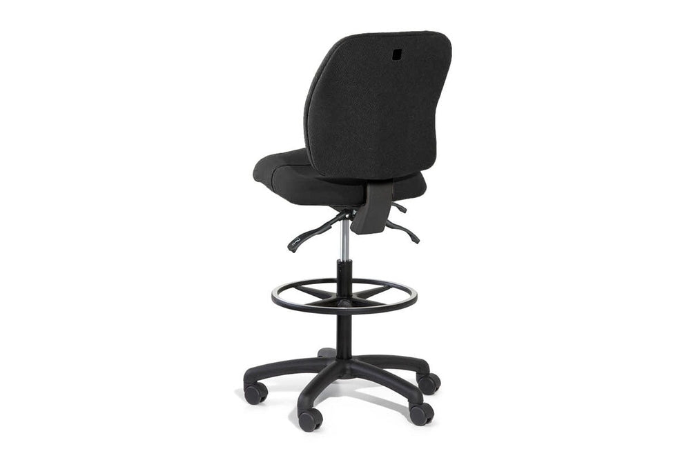 Gregory Slimline Dual Density Ergonomic Drafting Chair-height adjustable arms  
