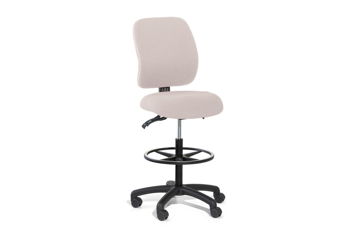 Gregory Slimline Dual Density Ergonomic Drafting Chair-pink  