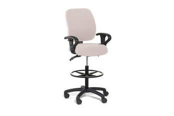  - Gregory Slimline Dual Density Ergonomic Drafting Chair - 1