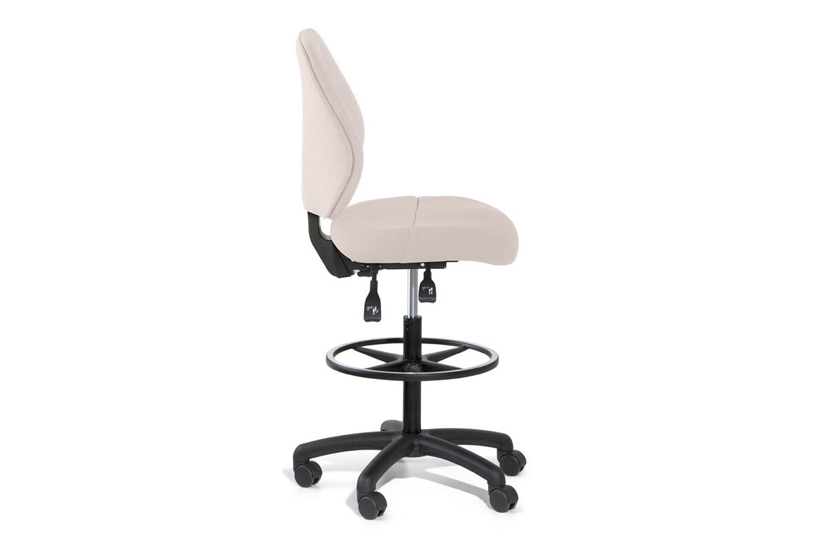 Gregory Slimline Dual Density Ergonomic Drafting Chair-pink  