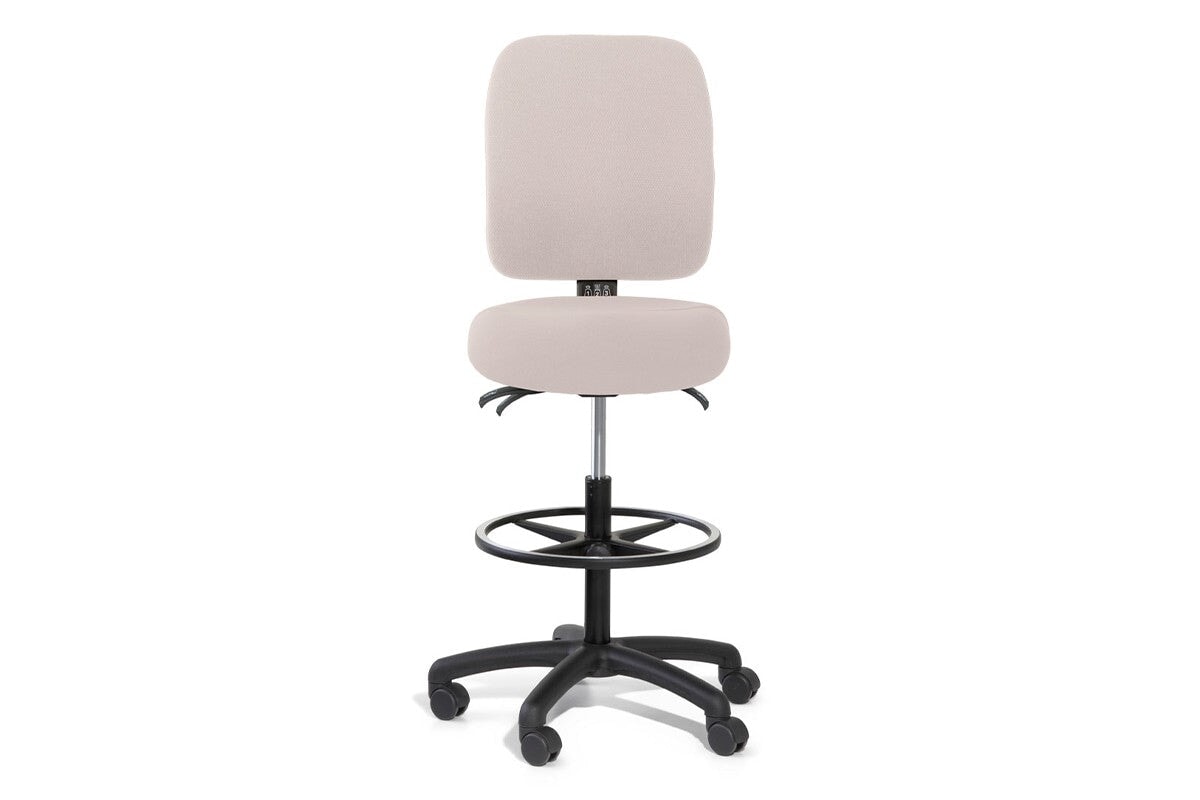 Gregory Slimline Dual Density Ergonomic Drafting Chair-pink  