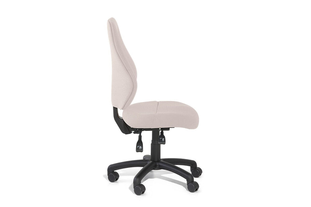 Gregory Slimline Dual Density Ergonomic Office Chair - Split Seat [High Back]-large oniscus chelsea wool fabric height adjustable arms