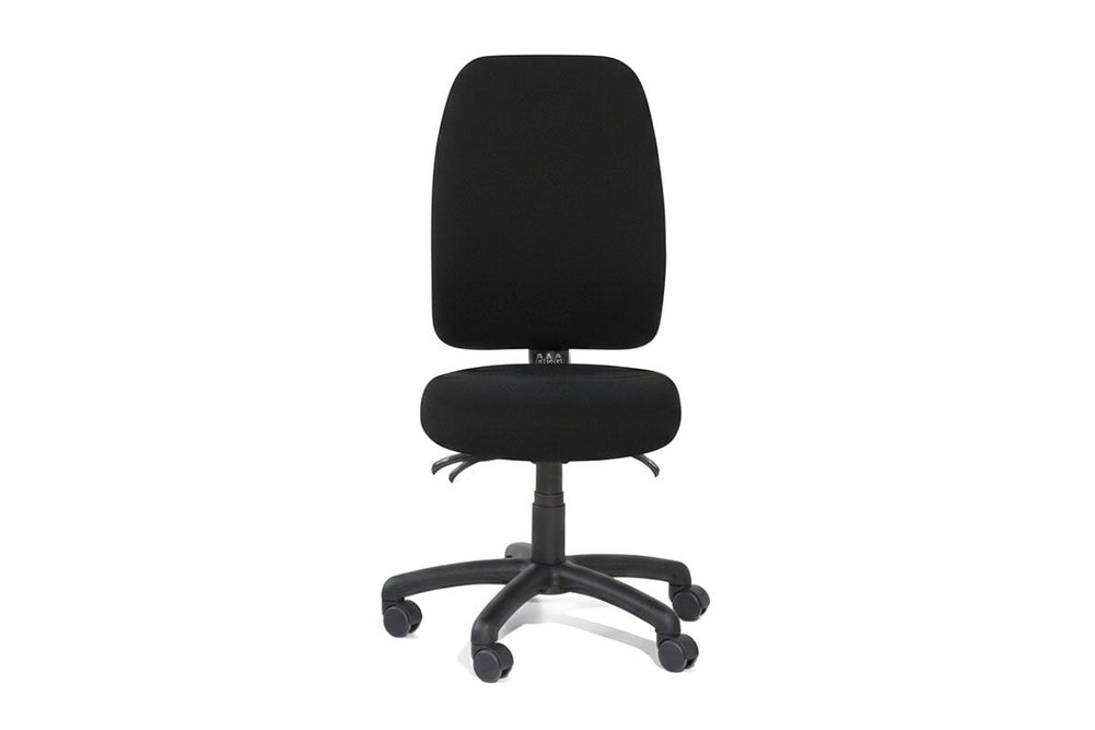 Gregory Slimline Dual Density Ergonomic Office Chair - Split Seat [High Back]-large oniscus chelsea wool fabric height adjustable arms