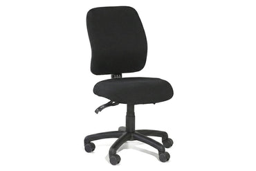 Gregory Slimline Dual Density Ergonomic Office Chair - Split Seat [Medium Back] Gregory small black house fabric none