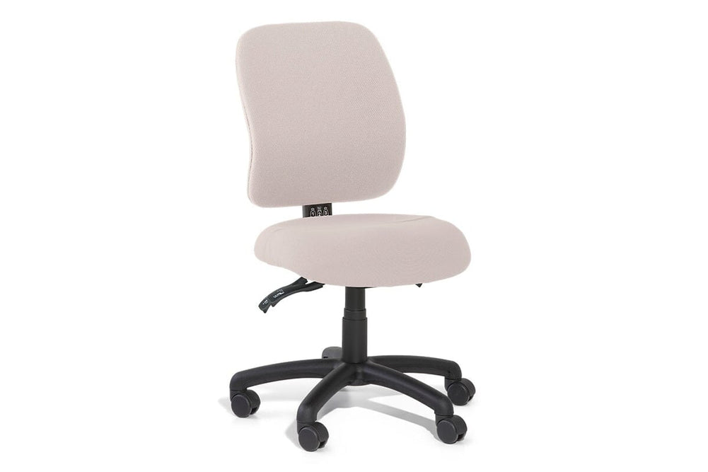 Gregory Slimline Dual Density Ergonomic Office Chair - Split Seat [Medium Back]-large oniscus chelsea wool fabric height adjustable arms