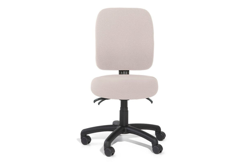 Gregory Slimline Dual Density Ergonomic Office Chair - Split Seat [Medium Back]-large oniscus chelsea wool fabric height adjustable arms